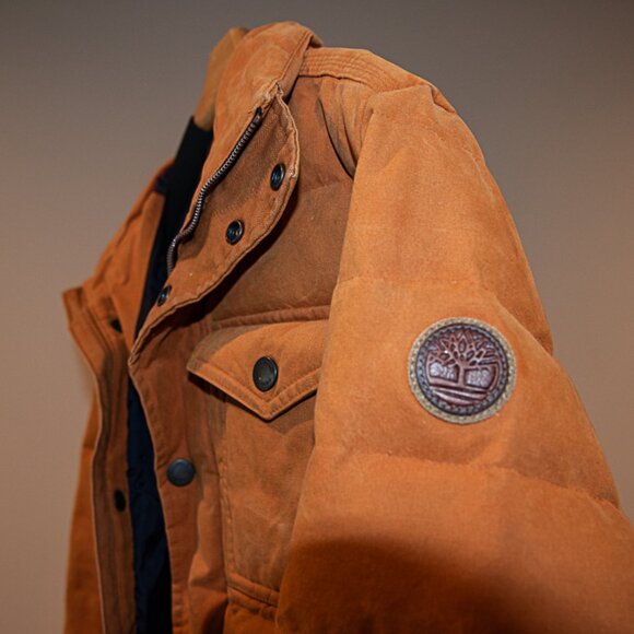 Timberland Mt Davis downfilled coat  Mens Size Medium Wheat color - Picture 4 of 4